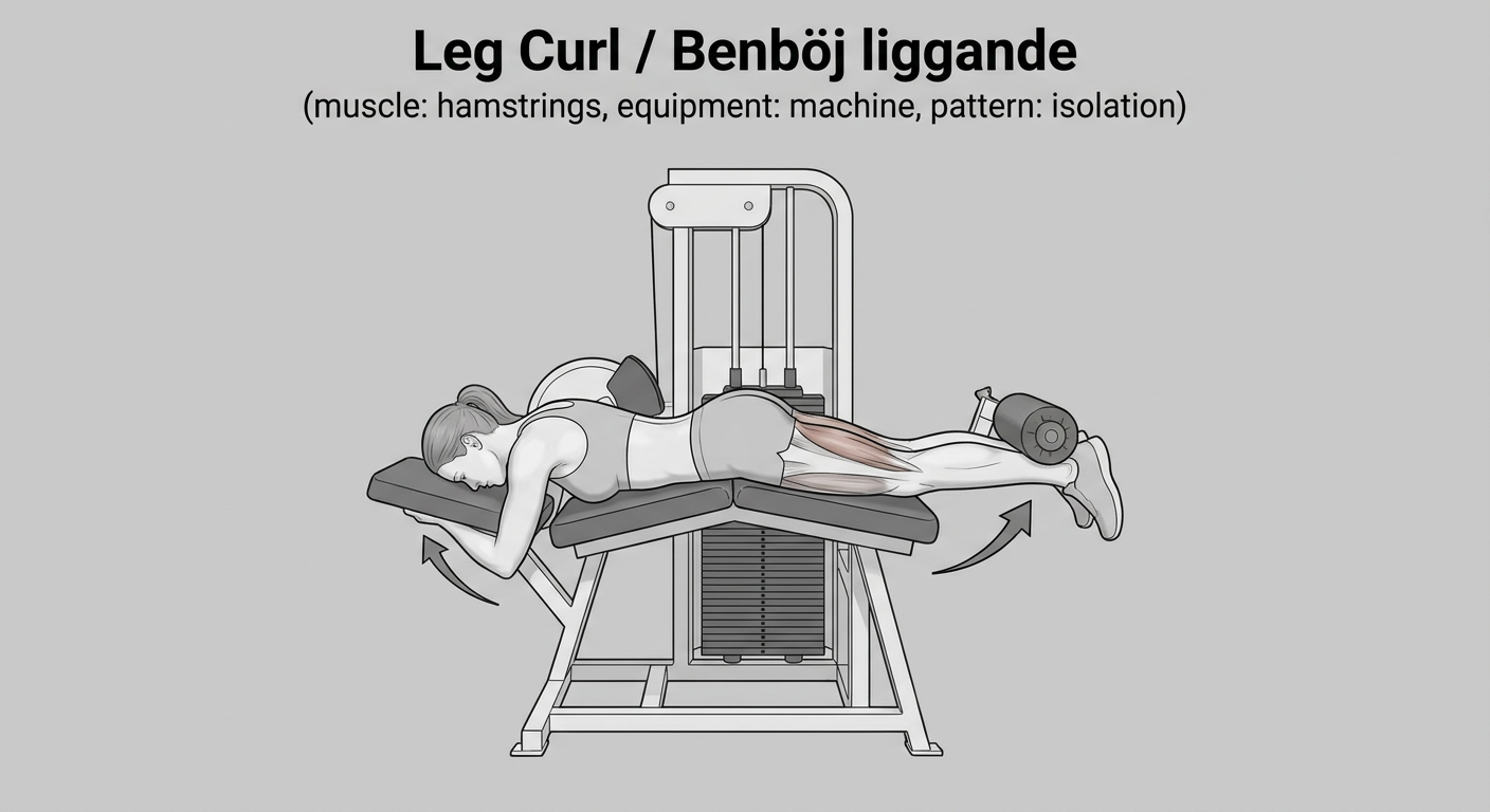 Benböj liggande