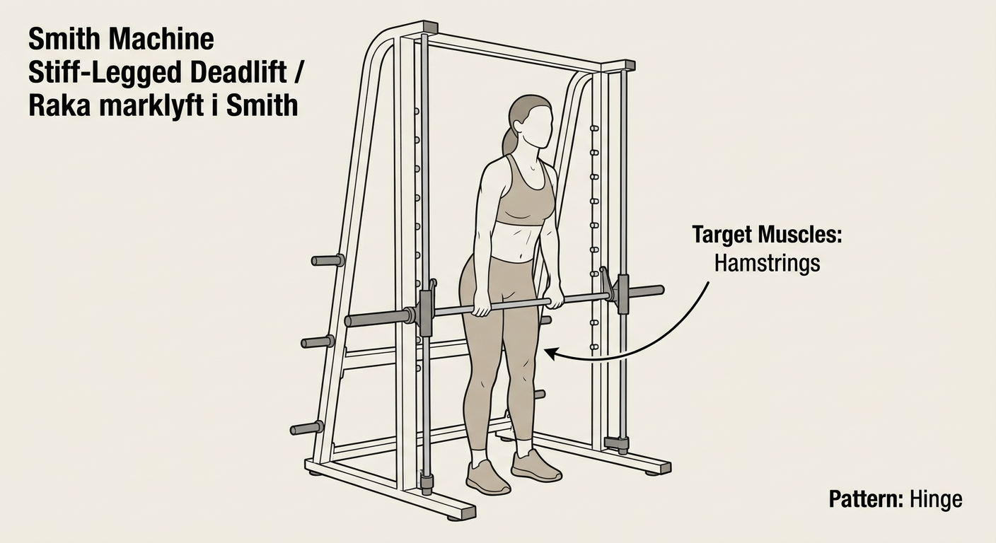 Raka marklyft i Smith