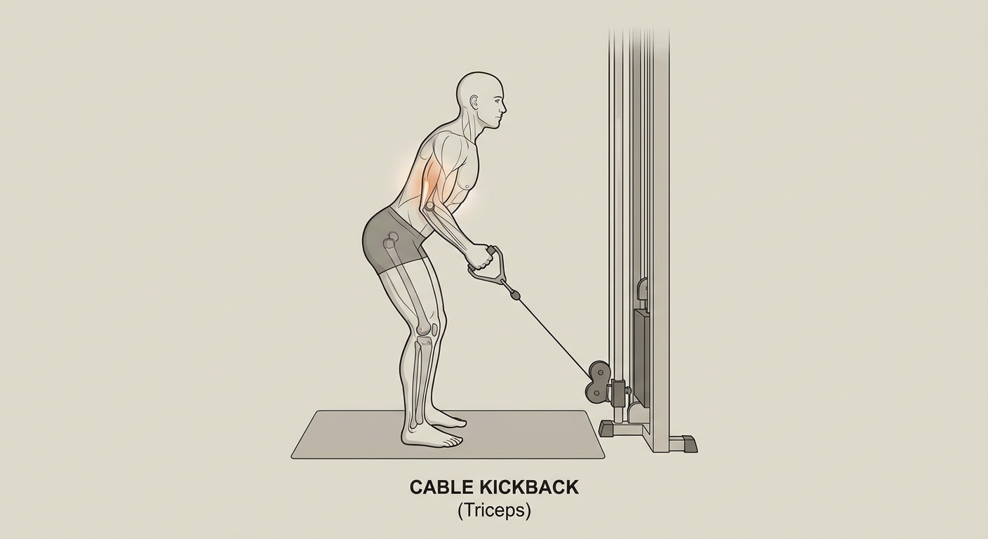 Bakre triceps i kabel