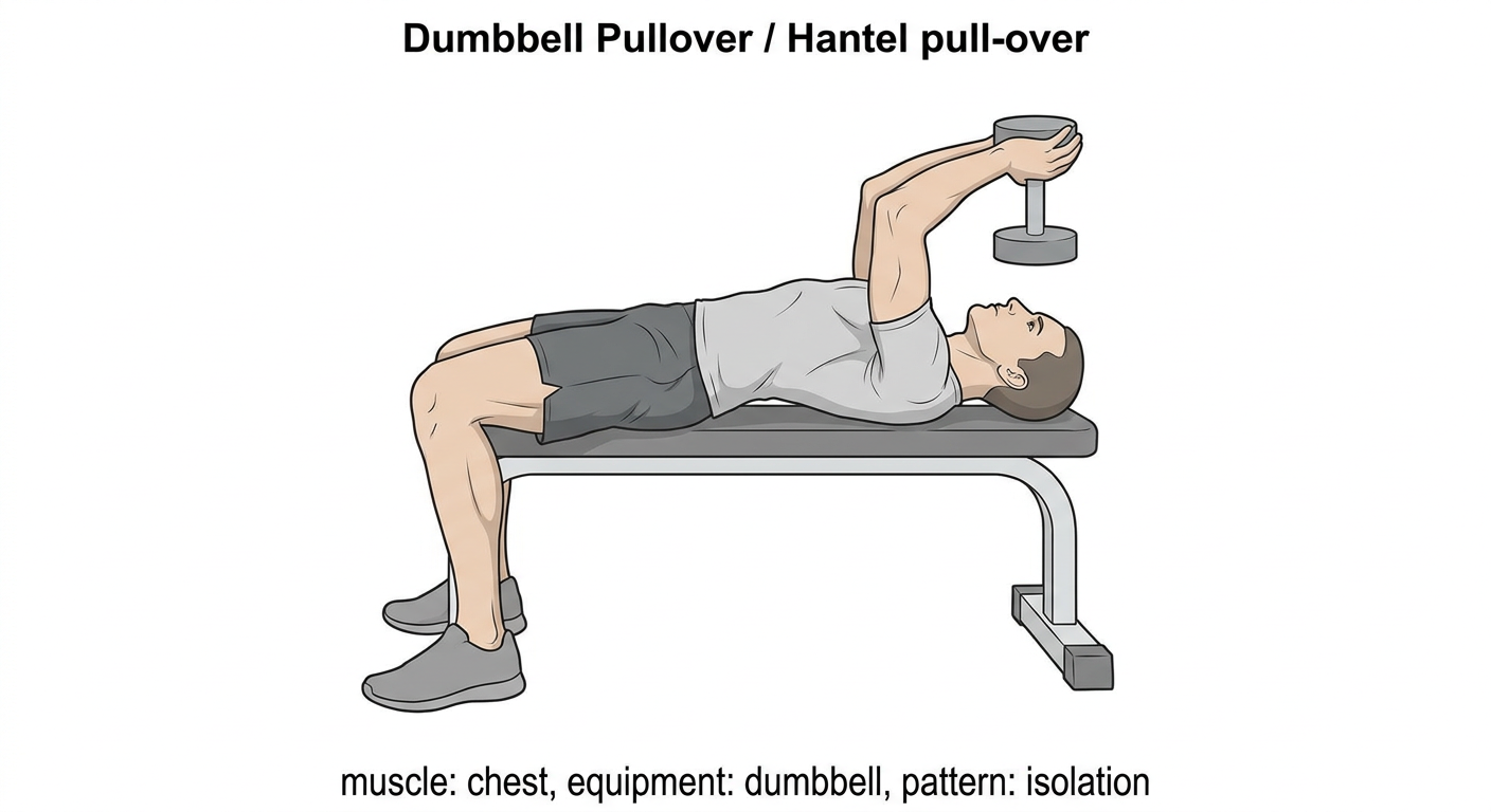 Hantel pull-over